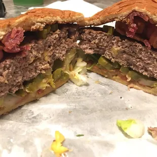 Double meat. Double cheese. And bacon