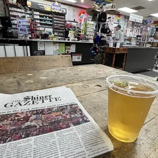 In the front or the back, it's fun enjoying great draft beer here