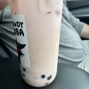 Matcha Strawberry Milk Tea....but where's the matcha??