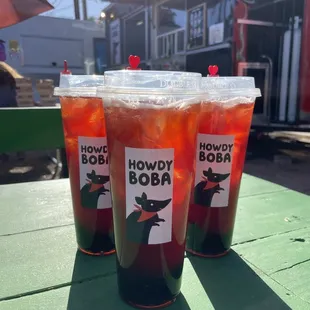 Three Strawberry Oolong Teas