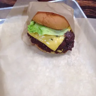 The original Howdy Burger, a double double with lettuce, tomato, onion and rodeo sauce...awesome on a bun