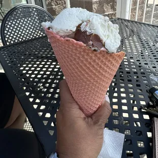 Single Scoop Chocolate Dipped Banana