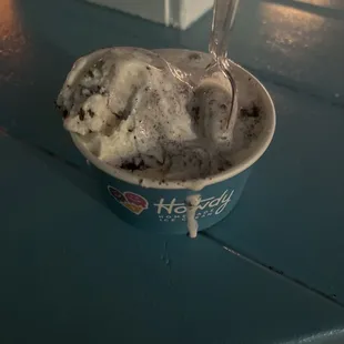 Cookies &amp; Cream. Just okay. Not a fan of soupy ice cream