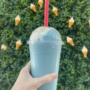 Cookie Monster milk shake