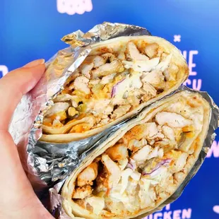 Hot Chicken Wrap  IG@eatanddrinkhouston