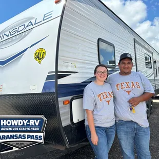 Woohoo!! More happy campers!  Congrats Mr. &amp; Mrs. Garza on your new Keystone Springdale 286BHU. Welcome to the Howdy RV family!