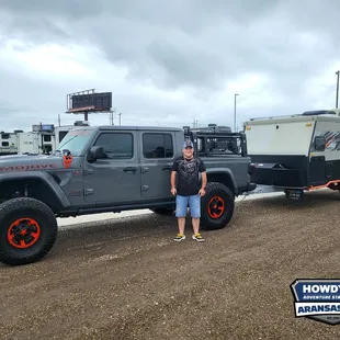 Woohoo! Another happy camper!  Congrats Mr. DeVoy on the new MDC Overland XT13 Hybrid Camper! Welcome to the Howdy RV family!