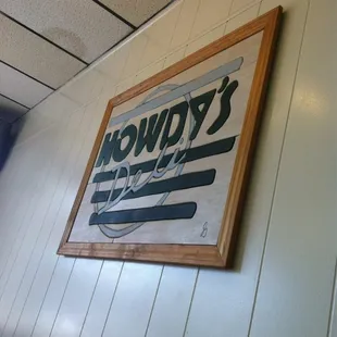 a sign on the wall