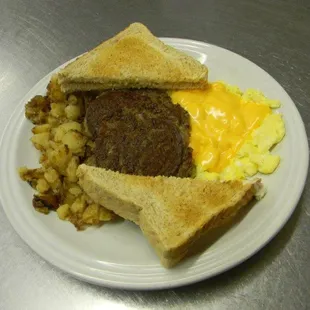 Howdy&apos;s Deli egg platter with meat, 6142679666