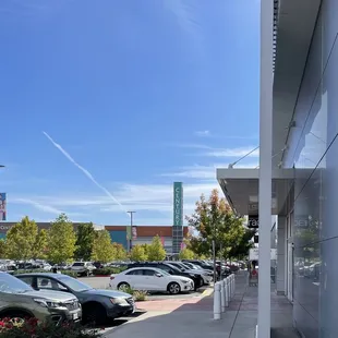 In the shopping center