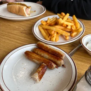 Side of Sausage and Fries w/Coney