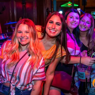 a group of women at a party