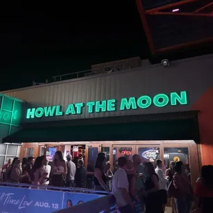 people standing outside
