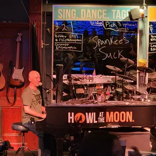 a man playing the piano