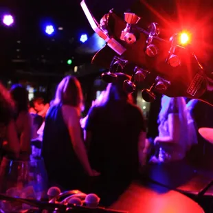 a person playing a guitar