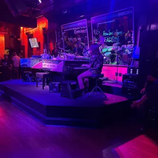 The two pianos upstairs