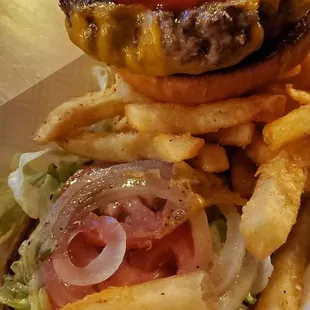 Really good Saturday night special  "bar burger" cooked aa ordered, more rare than medium.