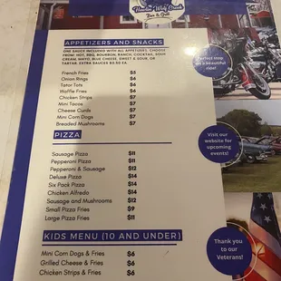 the menu