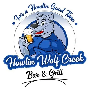  the logo for howlin wolf creek bar and grill