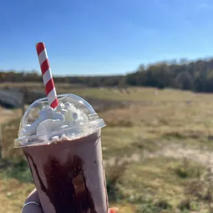 Frozen hot chocolate