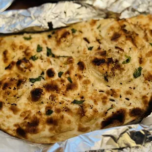 Garlic Naan; up close and personal