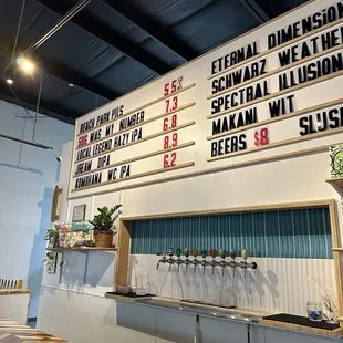 Just a few taps on their wall (not pictured: the beer slushie machine!!)