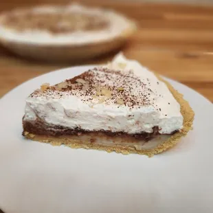 Chocolate Haupia Pie (slice)