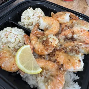 Garlic butter shrimp