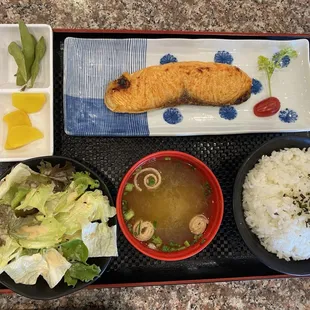Salmon calamari combo but calamari came later