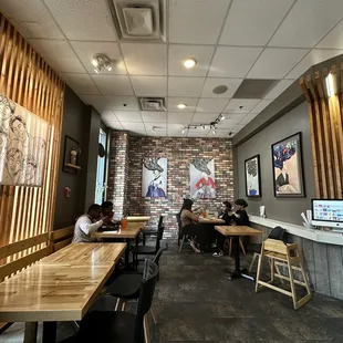 the interior of the restaurant