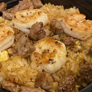 a close up of a bowl of food