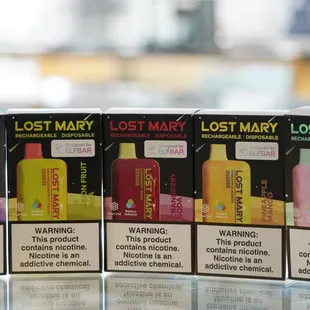 Lost mary different flavors vape disposable