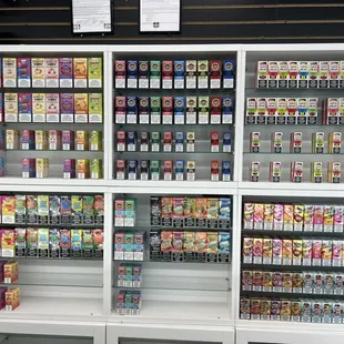 Different brands of vape e-juices