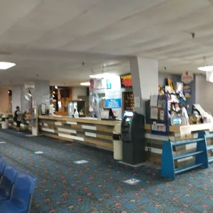 Newly renovated customer service and snack bar counter at HP Lanes.