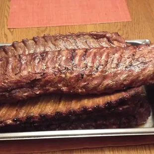 Baby backs right out of the smoker.