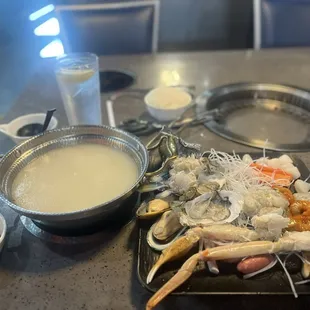 All you can eat Hot Pot my seafood edition.