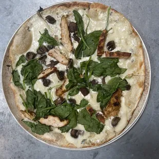 Truffle Infused Mushroom Chicken Pizza