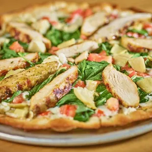 Greek Feta Chicken Pizza