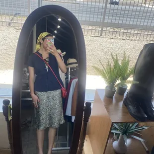 They have several cute mirrors around the store.