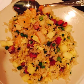 Pineapple Fried Rice with Shrimp and Pork