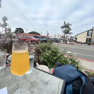 outside