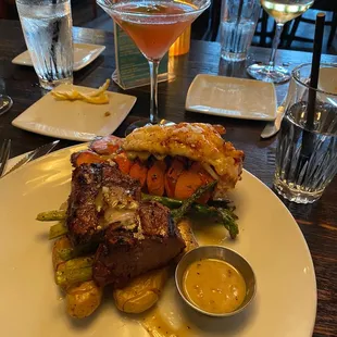 Birthday dinner Lobster and Filet