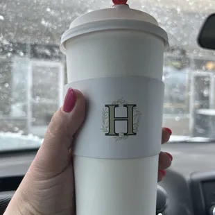 Hot chai milk tea - delicious!