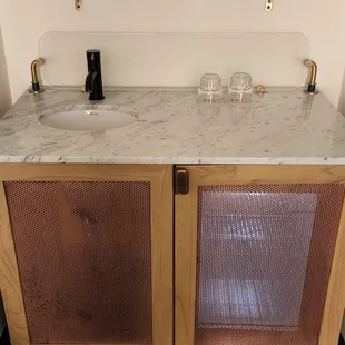 The bar area in the room