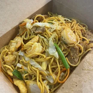 Yummy Combination Lo Mein for takeout!