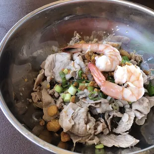 a bowl of food