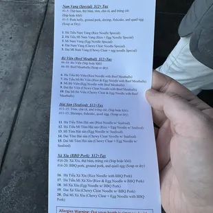 To go menu