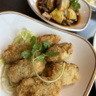 Fried oysters