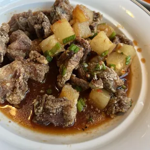 Pork ribs with pineapple