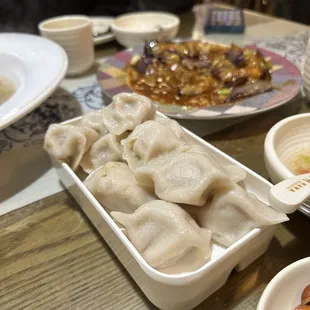 Pork &amp; leek dumplings